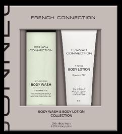 £8 FRENCH CONNECTION WARM VANILLA & CASHMERE BODY WASH 250ML & BODY LOTION 200ML DUO (1)