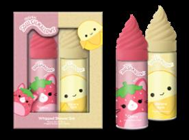 £9 Squishmallows Whipped Shower Foam Cherry Pie & Banana Spli 2x250ml (6)
