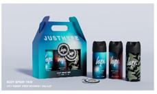 £10 150ml Aluminium Can with spray through cap                                                                                 Rubber Logo Keychain with bag clip (1)