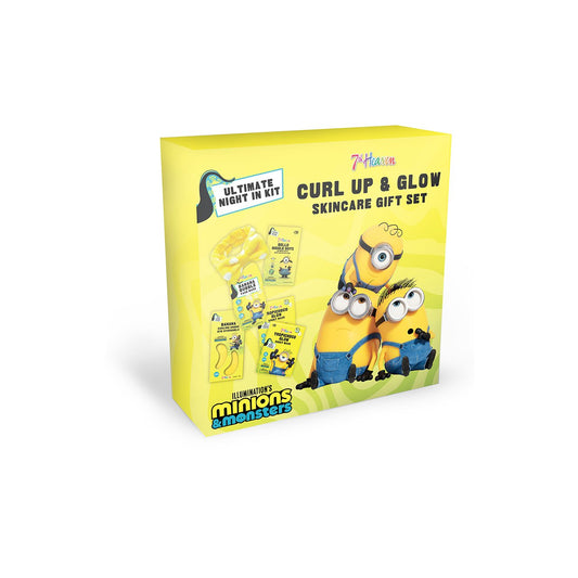 £9.99 MINIONS CURL UP & GLOW GIFT SET (2)