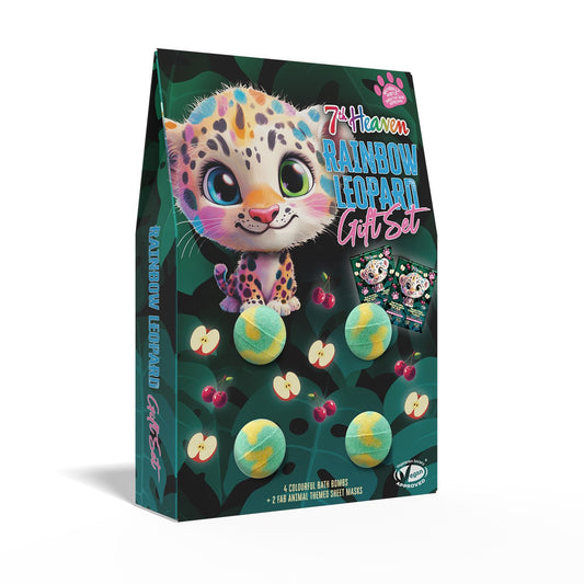 £6.49 RAINBOW LEOPARD GIFT SET (2)