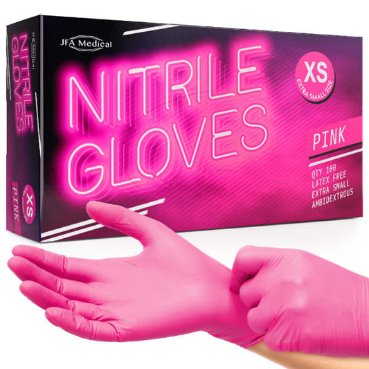 £7.99 Pink Nitrile Gloves (10)