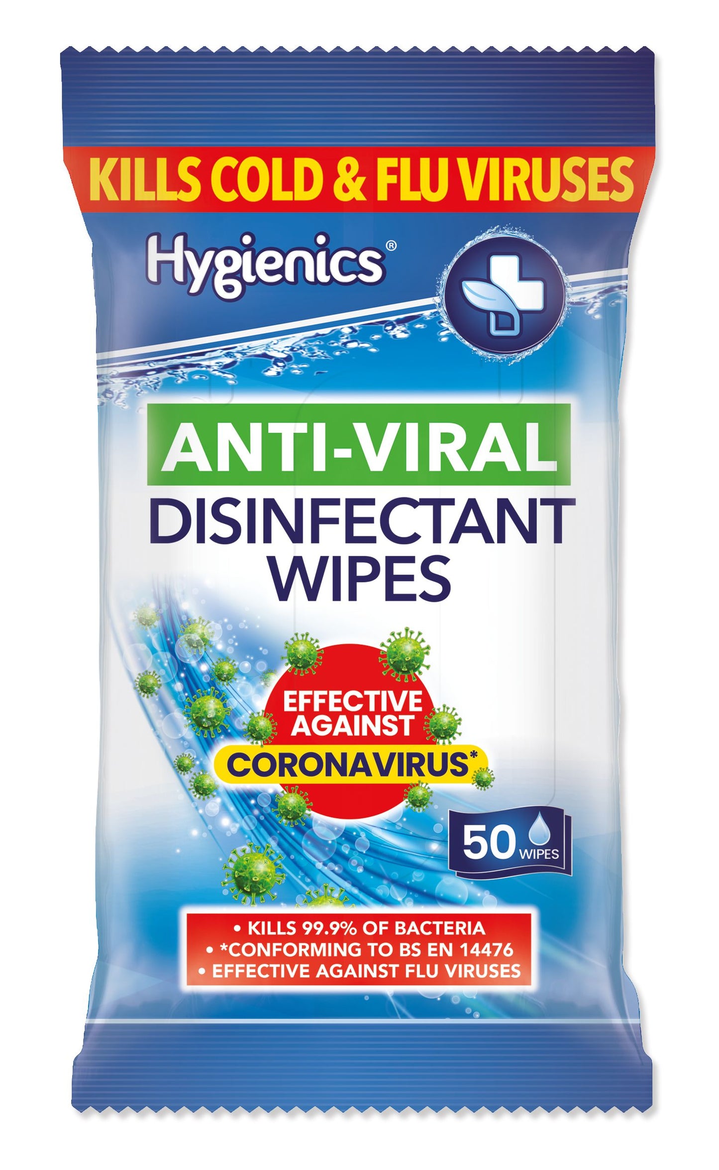£1 Hygenics Anti Bacterial Wipes (12)
