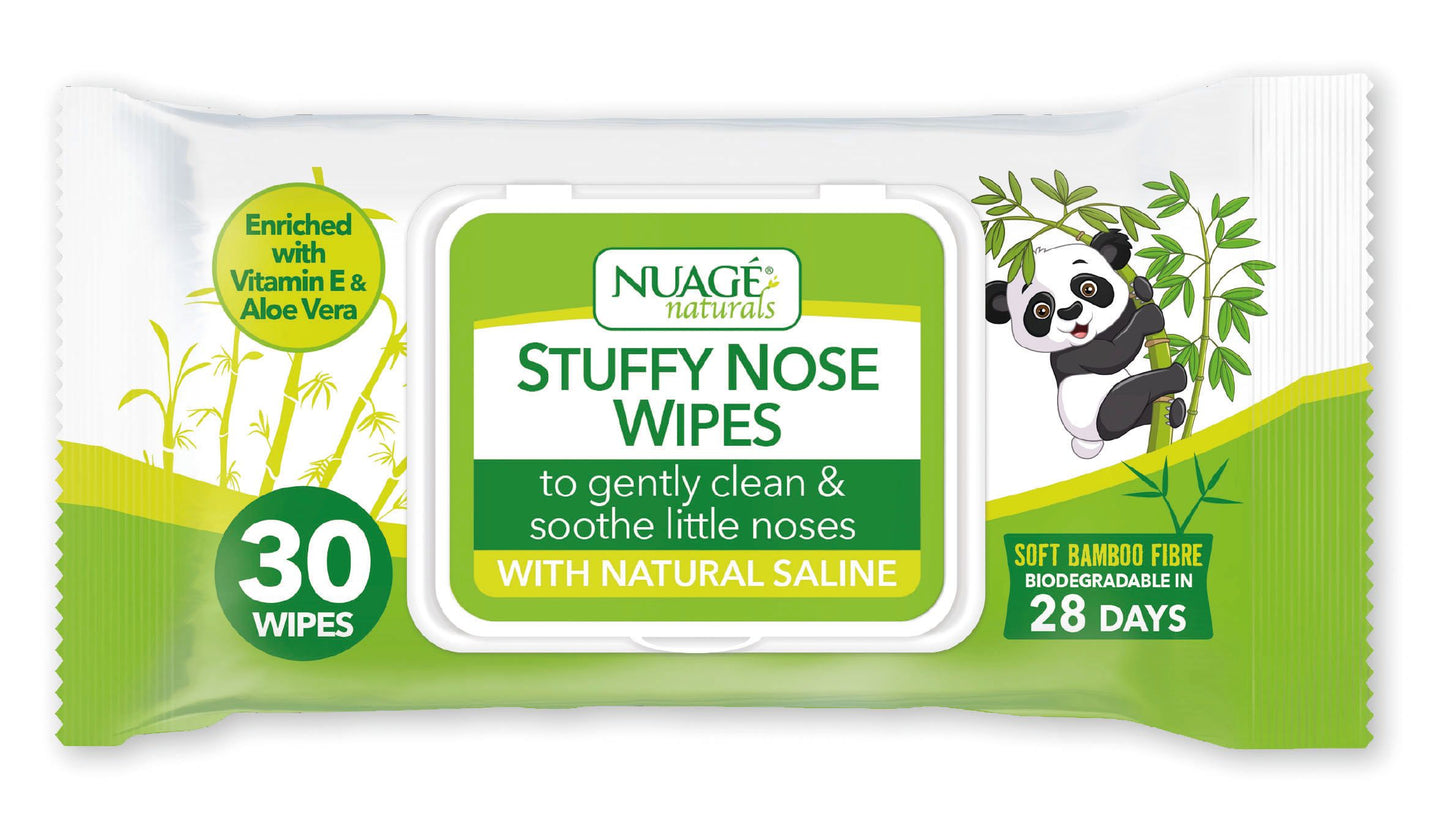 £1 Nuage Bamboo Stuffy Nose Wipes (12)