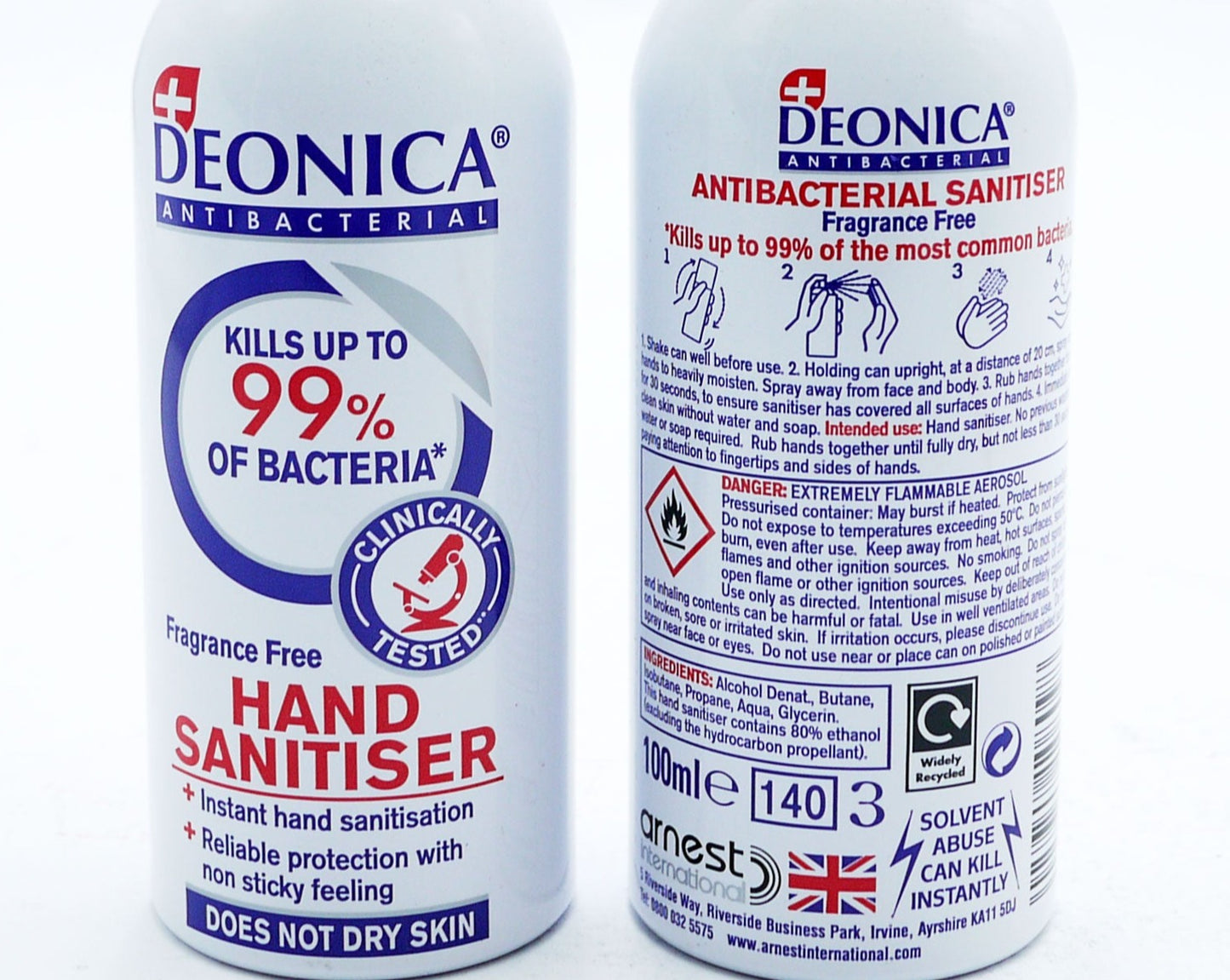£1.99 Deonica Hand Sanitizer Spray (12)
