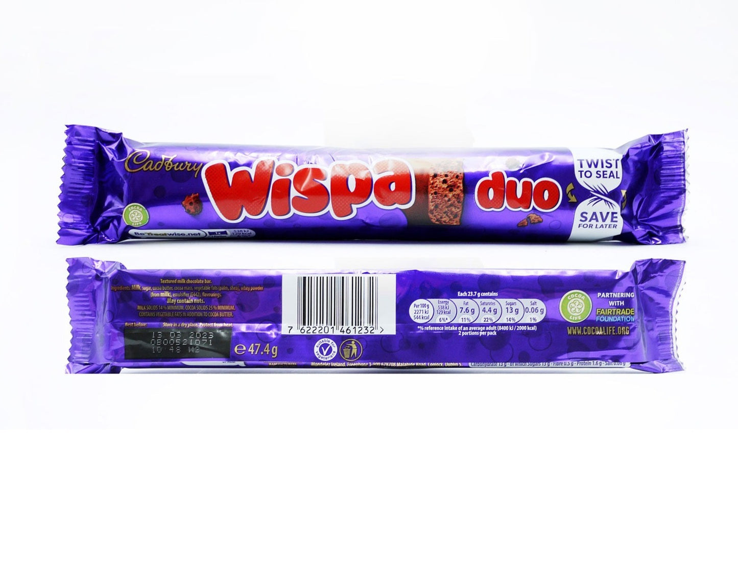 £0.89 Cadburys Wispa Duo Bars (32)