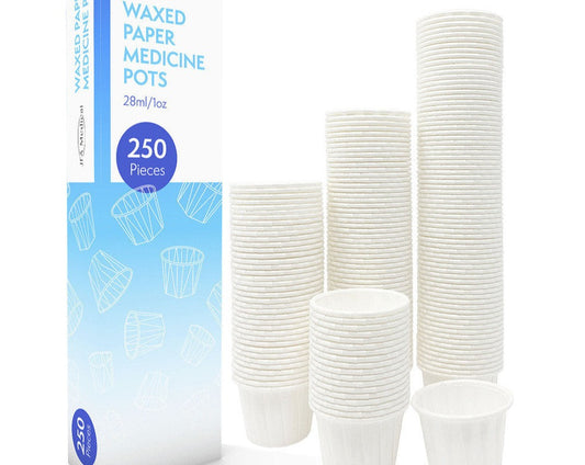 Wax Paper Medical Pots (250)