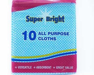 £1 All Purpose Cleaning Cloths (10)