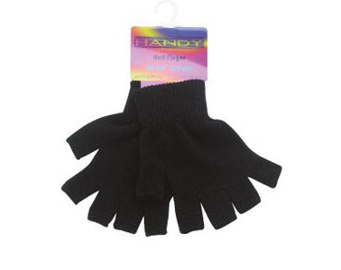 £1 Mens Half Finger Magic Gloves (12)