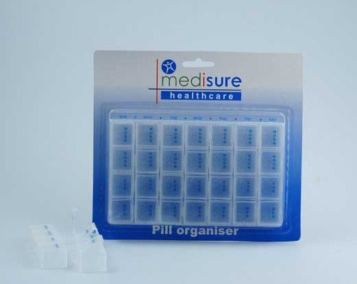 £2.25 Medisure 28 Day Tray Pill Box (6)
