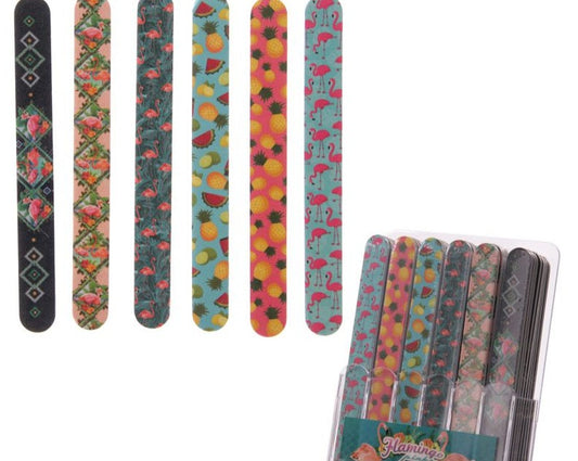 £1 Flamingo Designs Nail Files (48)