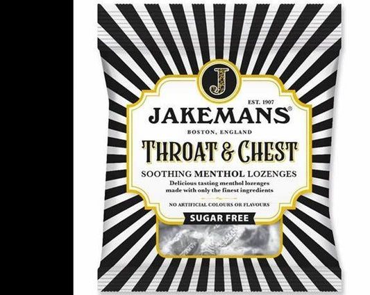 £1.35 Jakemans Sugar Free Throat & Chest (12)
